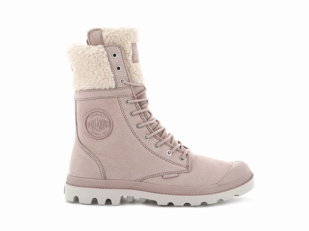 Botas Palladium Baggy Pilot Wt Mujer - Rosas ||TOGZ-75963||